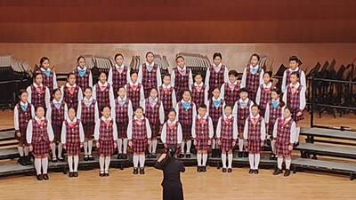 賀!本校合唱團參加[新北市114學年度鄉土歌謠比賽]榮獲優等，並晉級全國賽。圖片(另開新視窗)