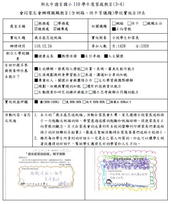 三、(四)會同家長會辦理親職教育圖片